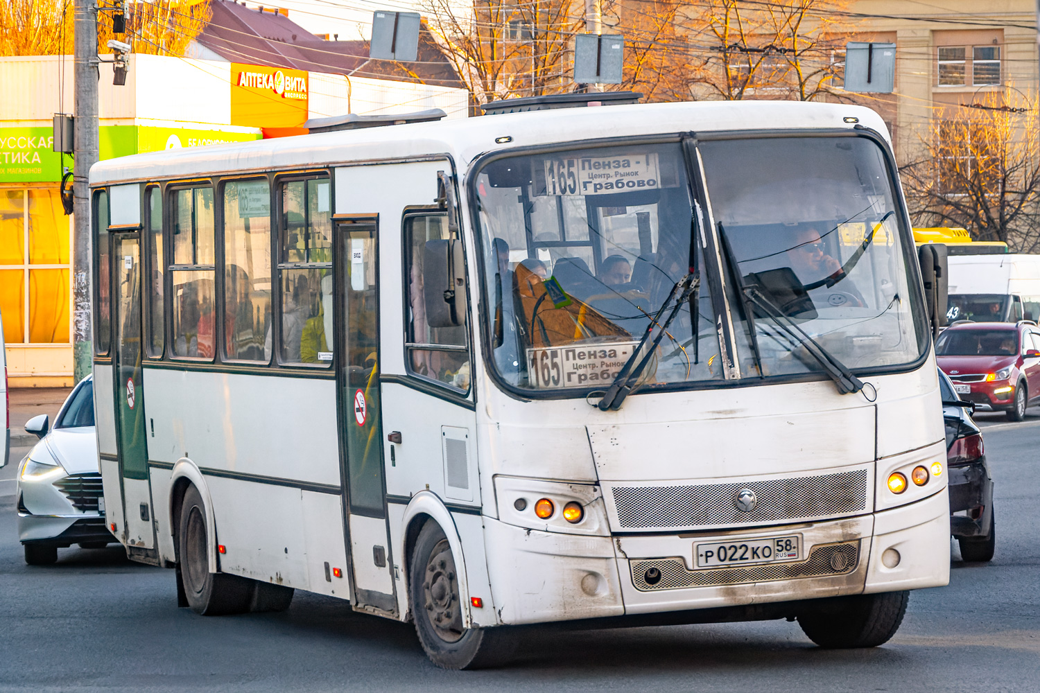 Пензенская область, ПАЗ-320412-04 "Вектор" № Р 022 КО 58