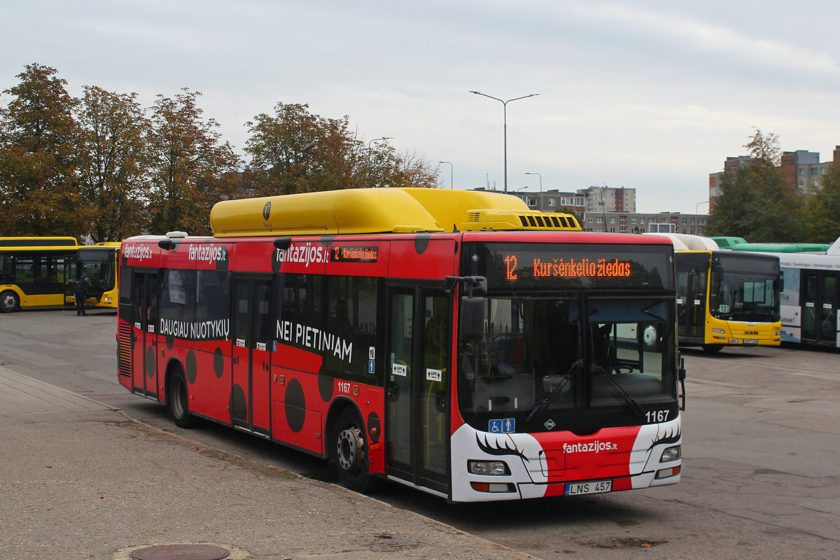 Литва, MAN A21 Lion's City NL243 CNG № 1167