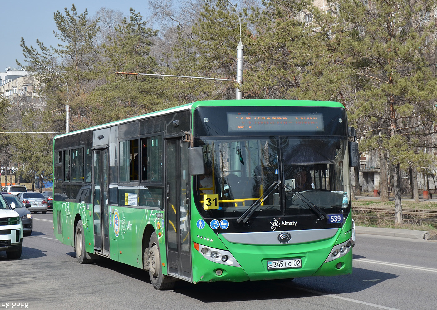 Алматы, Yutong ZK6118HGA № 539