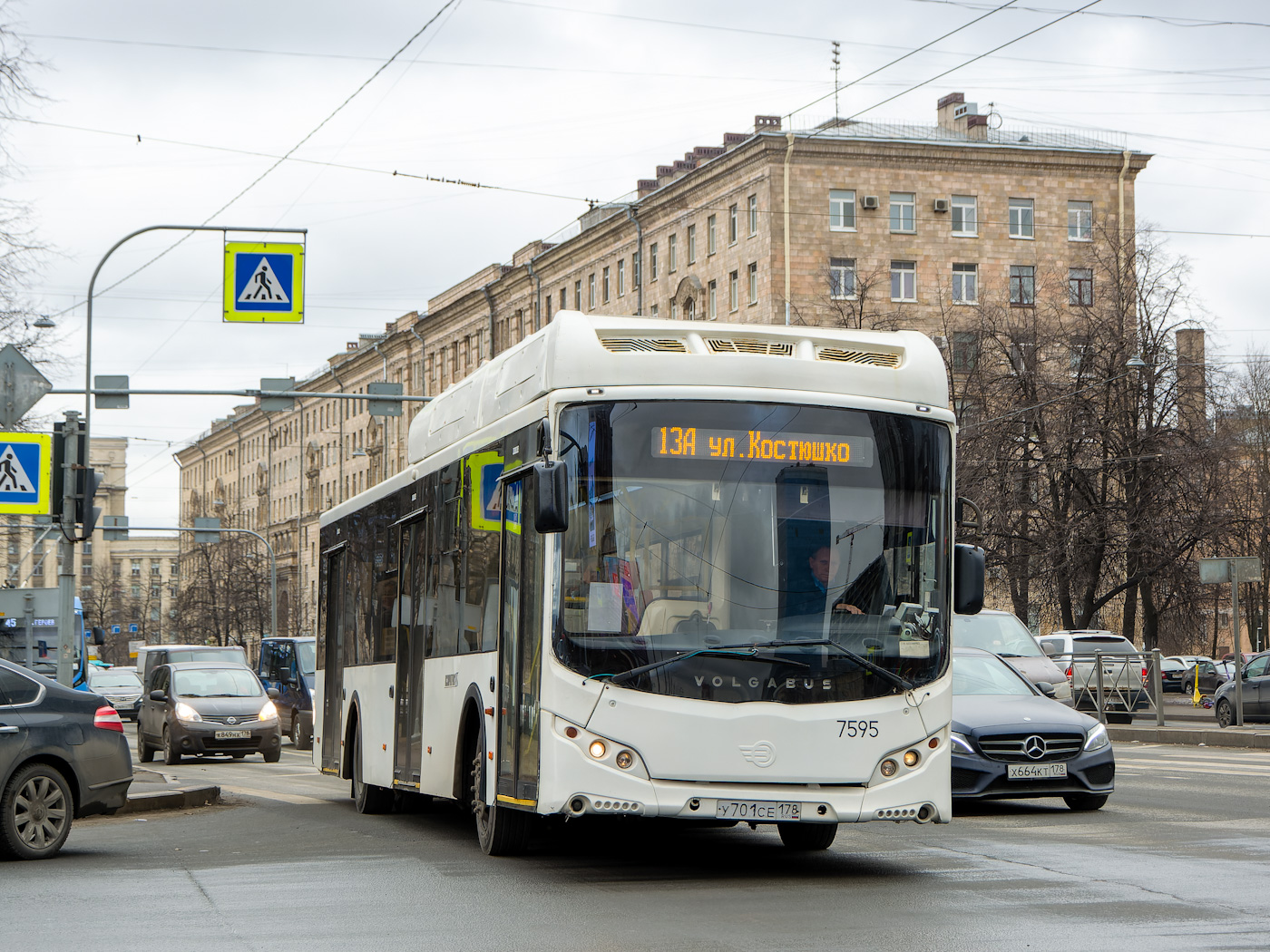 Санкт-Петербург, Volgabus-5270.G2 (CNG) № 7595