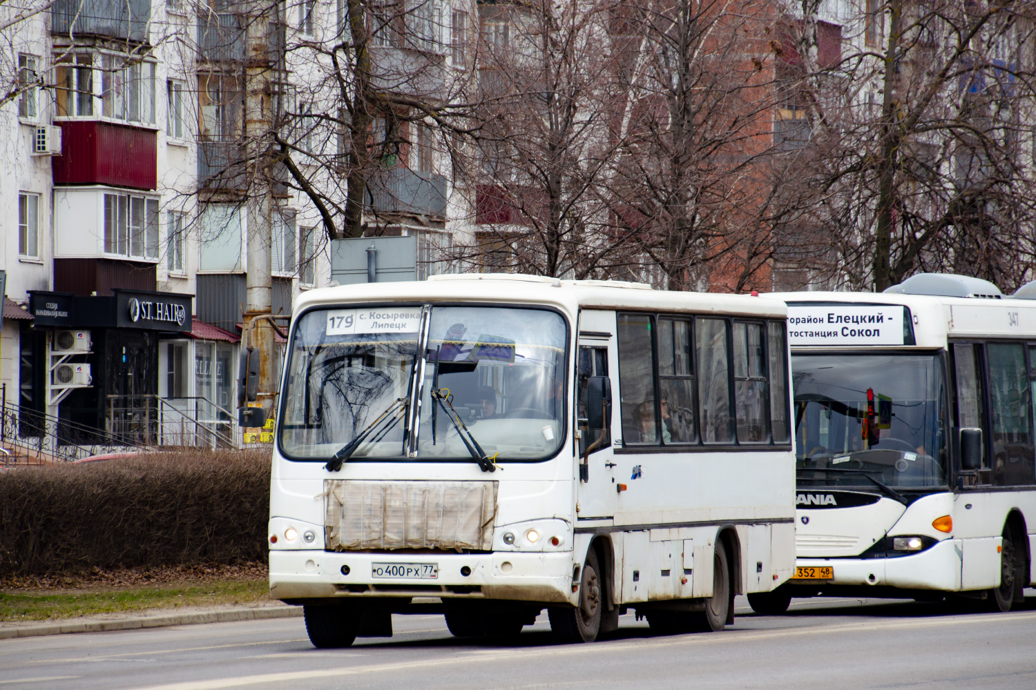 Липецкая область, ПАЗ-320402-05 № О 400 РХ 77