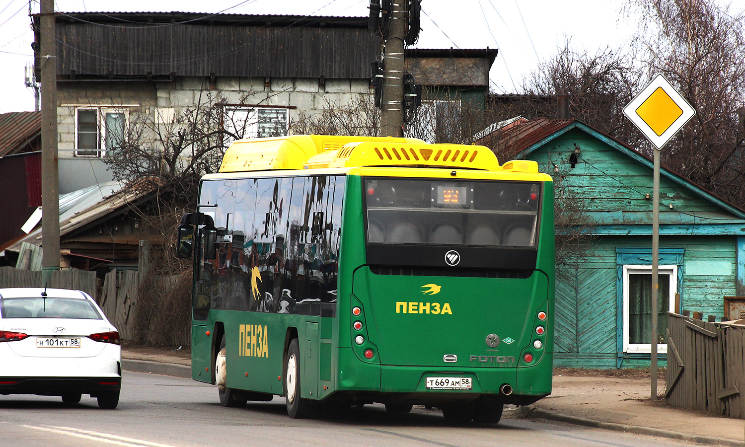 Пензенская область, Foton BJ6105C6MCD-1 № Т 669 АМ 58