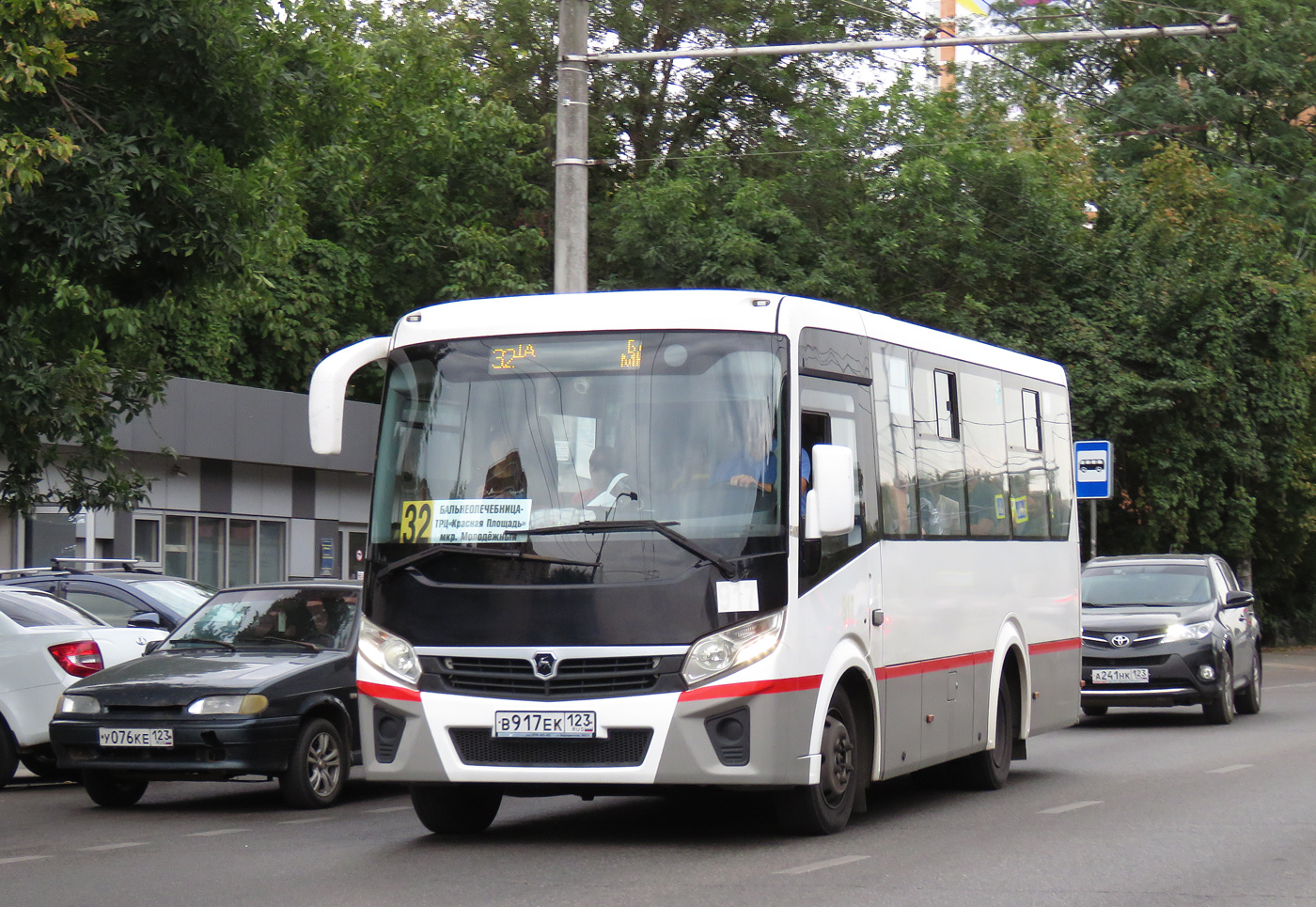 Краснодарский край, ПАЗ-320435-04 "Vector Next" № В 917 ЕК 123