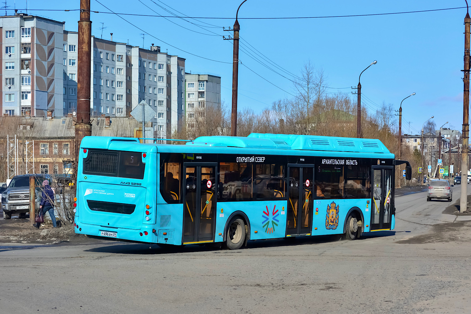 Архангельская область, ЛиАЗ-5292.67 (CNG) № Р 496 ВМ 29 Архангельская область, ЛиАЗ-5292.67 (CNG) № Р 496 ВМ 29