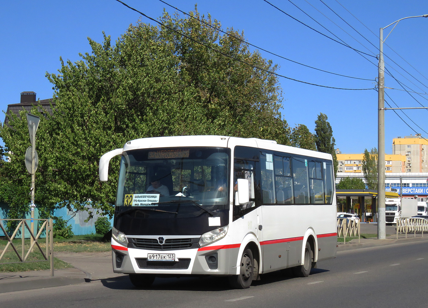 Краснодарский край, ПАЗ-320435-04 "Vector Next" № В 917 ЕК 123