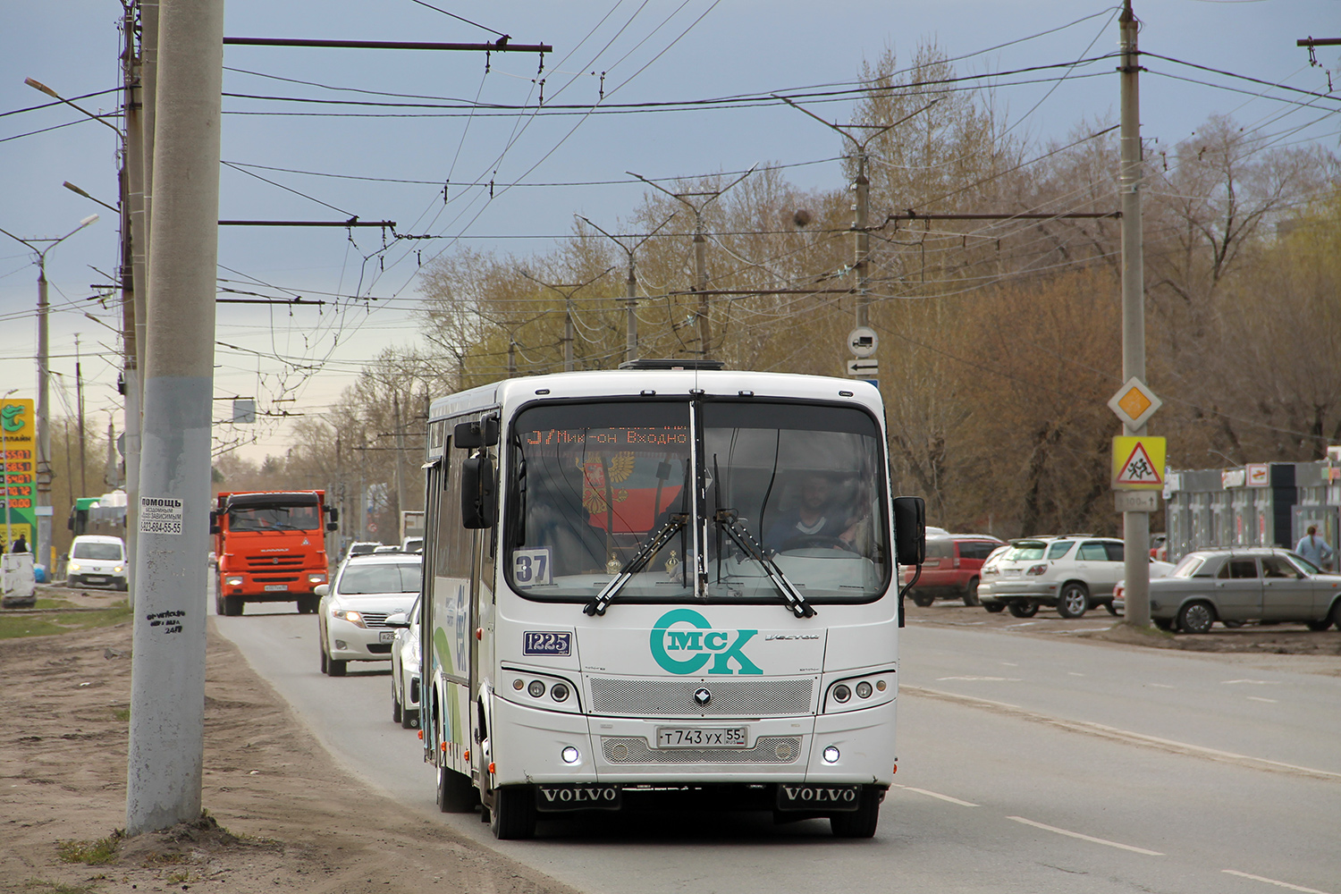 Омская область, ПАЗ-320414-04 "Вектор" (1-2) № 1225