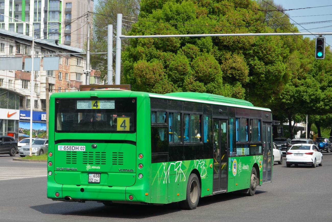 Алматы, Yutong ZK6118HGA (QazTehna) № 658 DH 02