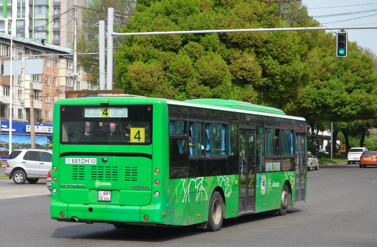Алматы, Yutong ZK6118HGA (QazTehna) № 681 DH 02