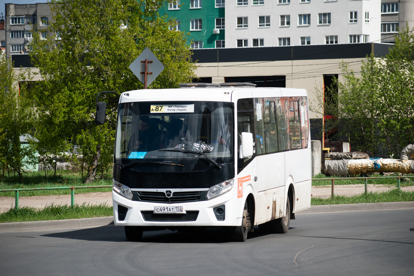 Нижегородская область, ПАЗ-320435-04 "Vector Next" № С 491 АТ 152