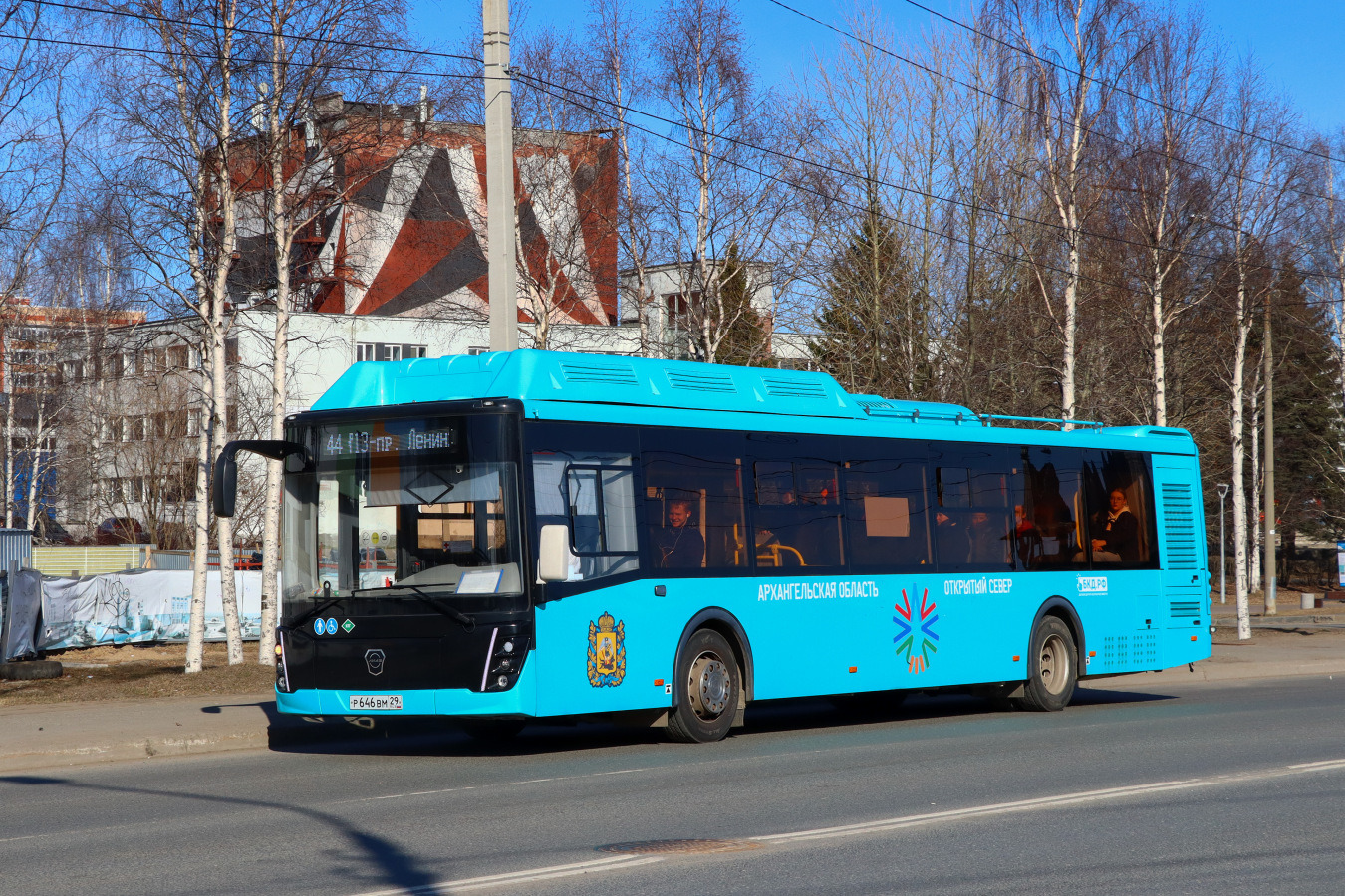 Архангельская область, ЛиАЗ-5292.67 (CNG) № Р 646 ВМ 29