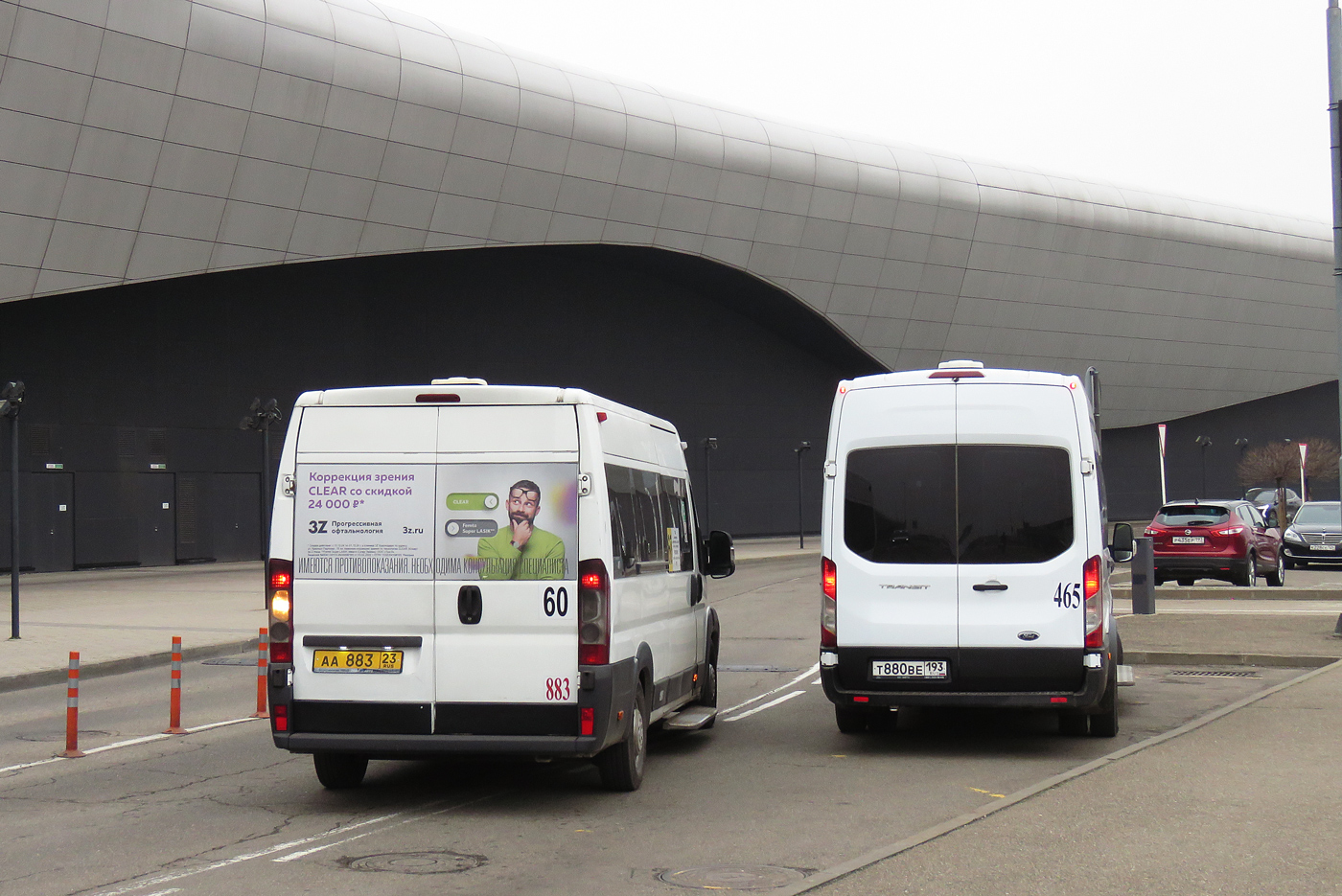 Краснодарский край, IRITO-Ducato L4H2 (Z8P) № АА 883 23; Краснодарский край, Ford Transit FBD [RUS] (X2F.ESG.) № Т 880 ВЕ 193