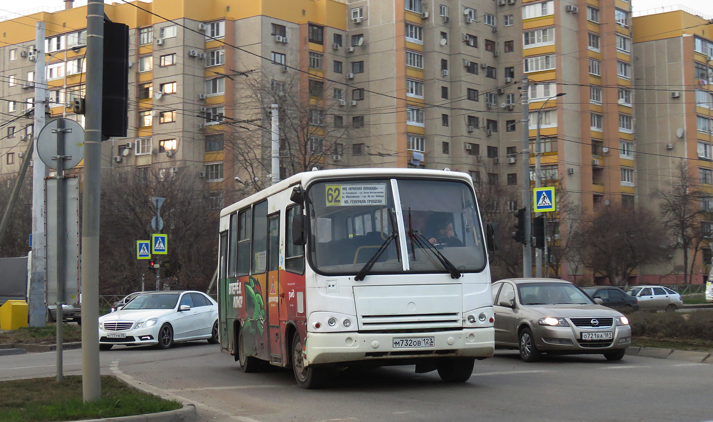 Краснодарский край, ПАЗ-320302-08 № М 732 ОВ 123