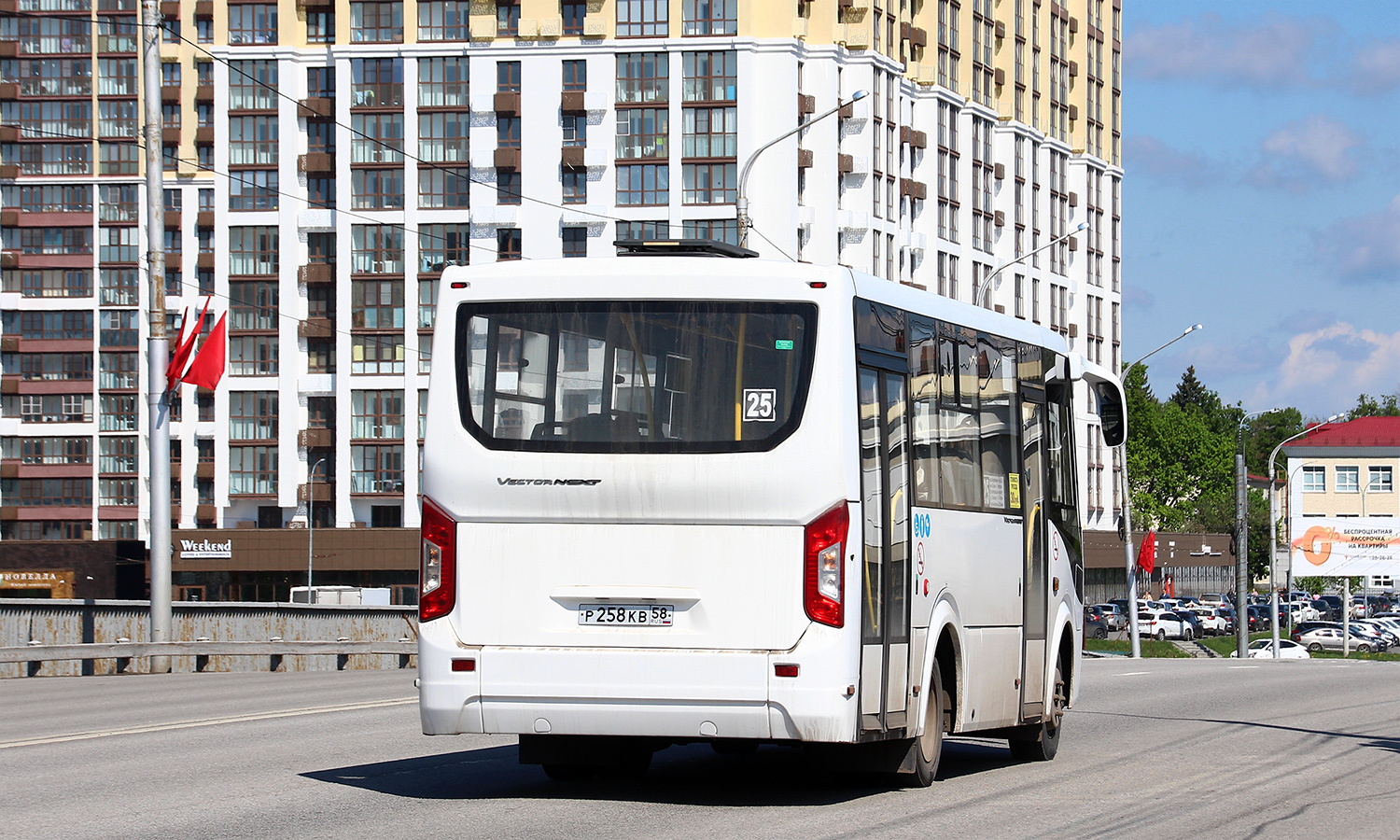 Пензенская область, ПАЗ-320435-04 "Vector Next" № Р 258 КВ 58