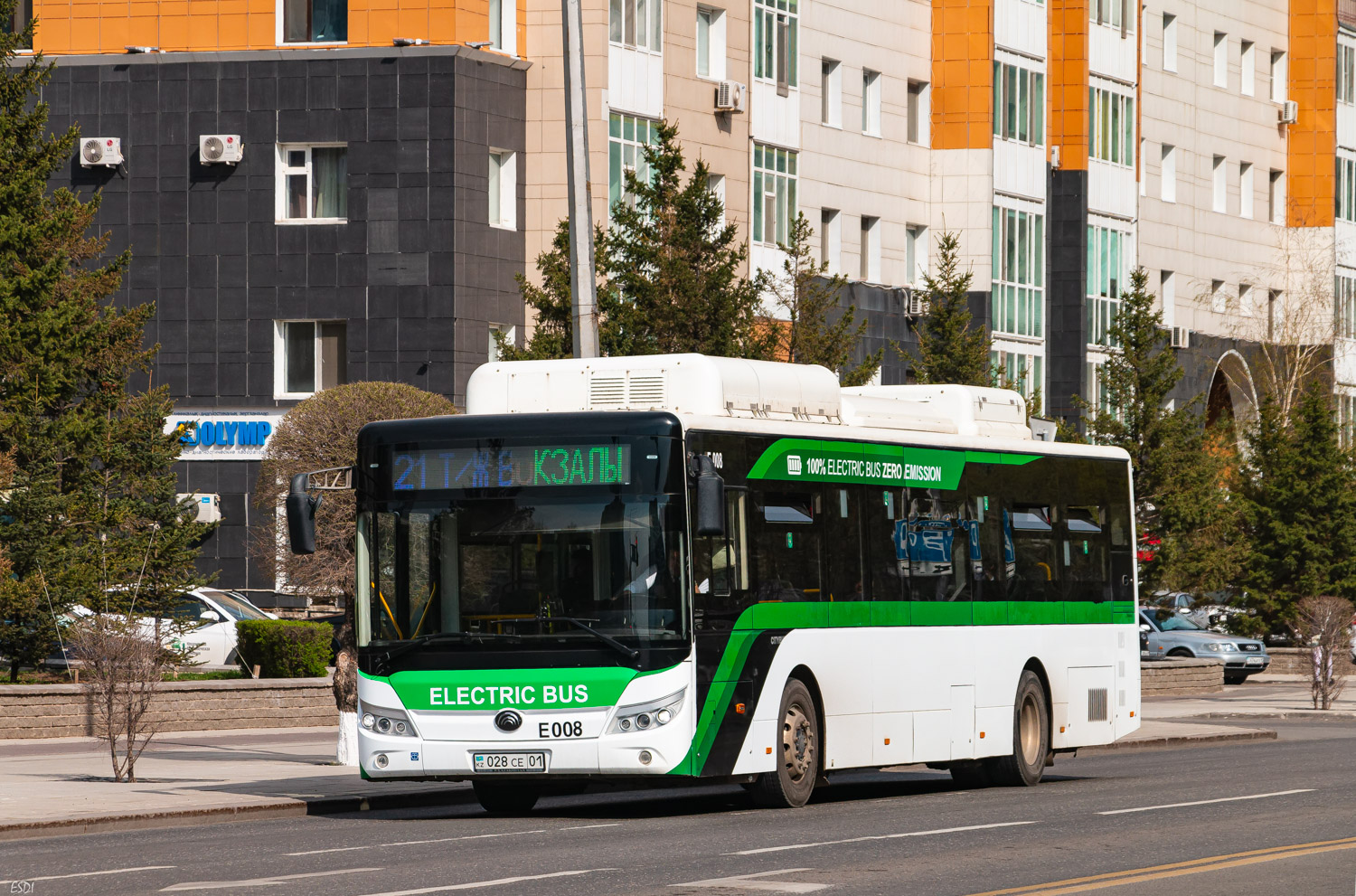 Астана, Yutong E12LF (ZK6128BEVG) (СарыаркаАвтоПром) № E008