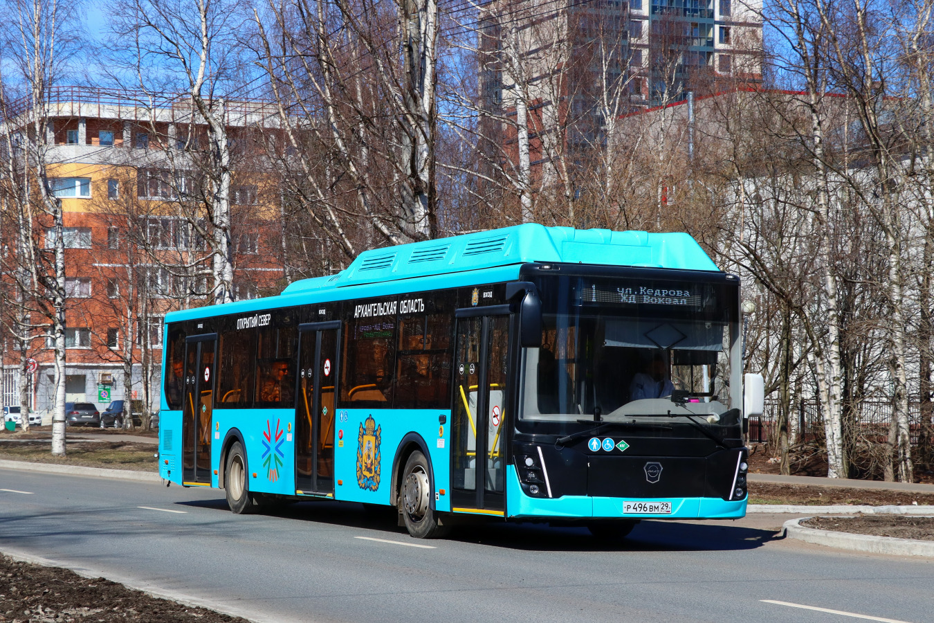 Архангельская область, ЛиАЗ-5292.67 (CNG) № Р 496 ВМ 29 Архангельская область, ЛиАЗ-5292.67 (CNG) № Р 496 ВМ 29