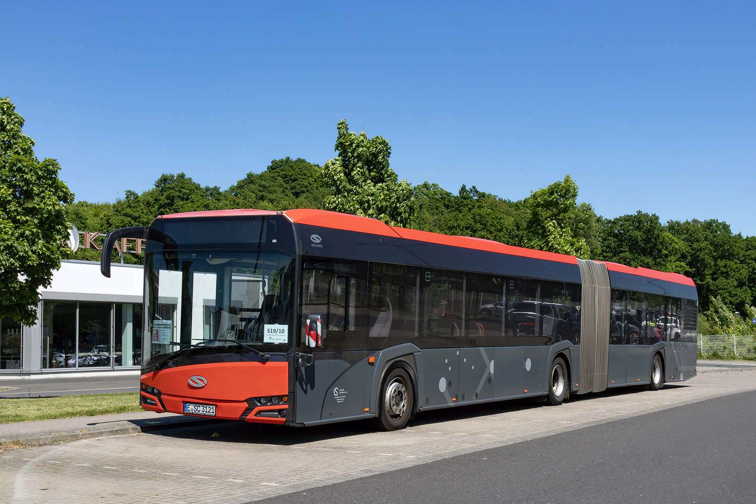 Северный Рейн-Вестфалия, Solaris Urbino IV 18 № E-SC 3121; Северный Рейн-Вестфалия — SEV · Linker Rhein · 02.05.2025 — 19.05.2025