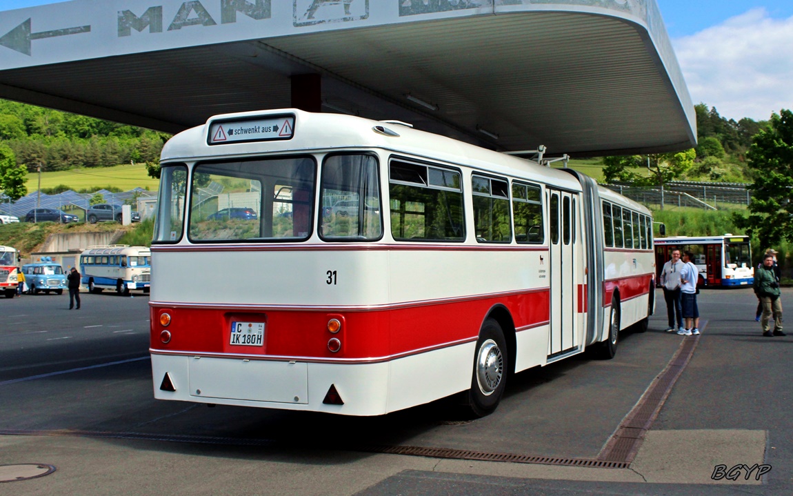 Саксония, Ikarus 180.22 № 31; Тюрингия — 8. Ikarus-Bus-Treffen in Deutschland — Meiningen 17.05.2025 Саксония, Ikarus 180.22 № 31; Тюрингия — 8. Ikarus-Bus-Treffen in Deutschland — Meiningen 17.05.2025