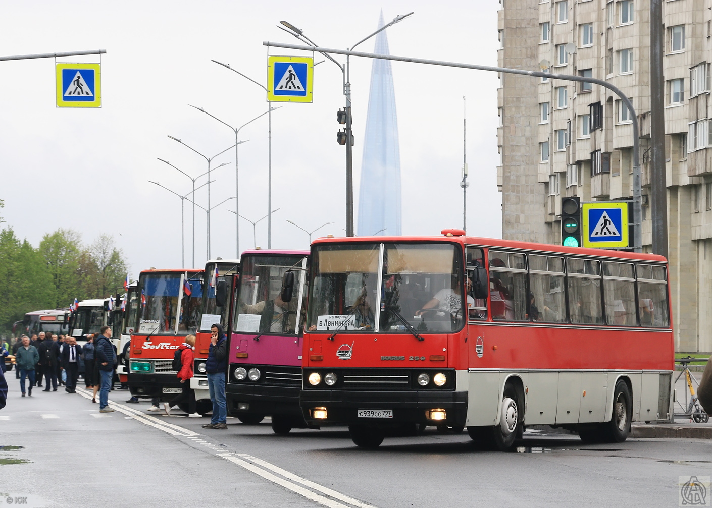 Москва, Ikarus 256.74 № С 939 СО 797; Санкт-Петербург — VI Международный транспортный фестиваль "ТранспортФест-2025"