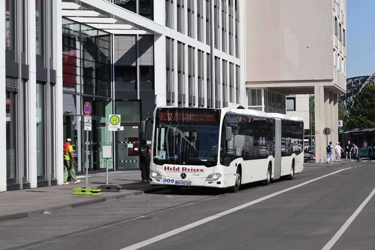 Нижняя Саксония, Mercedes-Benz Citaro C2 G № HM-RQ 104; Северный Рейн-Вестфалия — SEV · Linker Rhein · 02.05.2025 — 19.05.2025