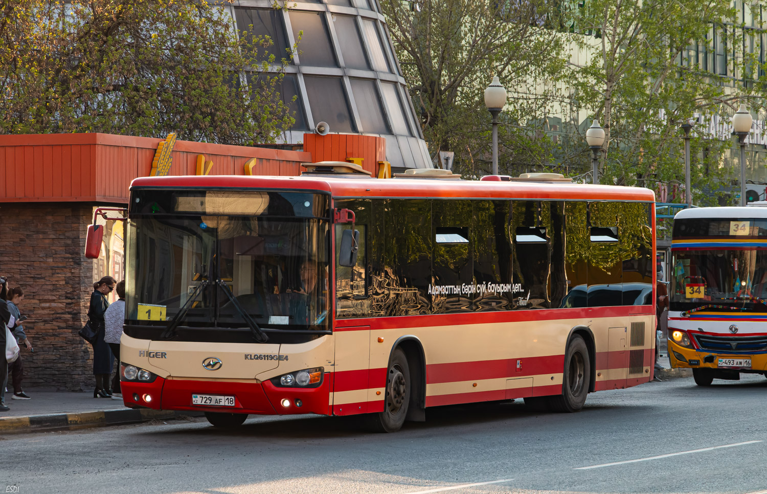 Абайская область, Higer KLQ6118G № 729 AF 18