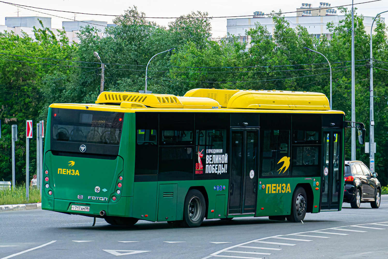 Пензенская область, Foton BJ6105C6MCD-1 № Т 717 АМ 58