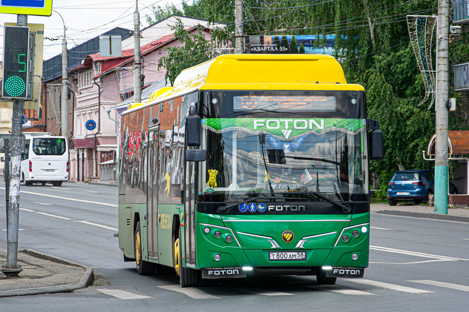 Пензенская область, Foton BJ6105C6MCD-1 № Т 800 АМ 58