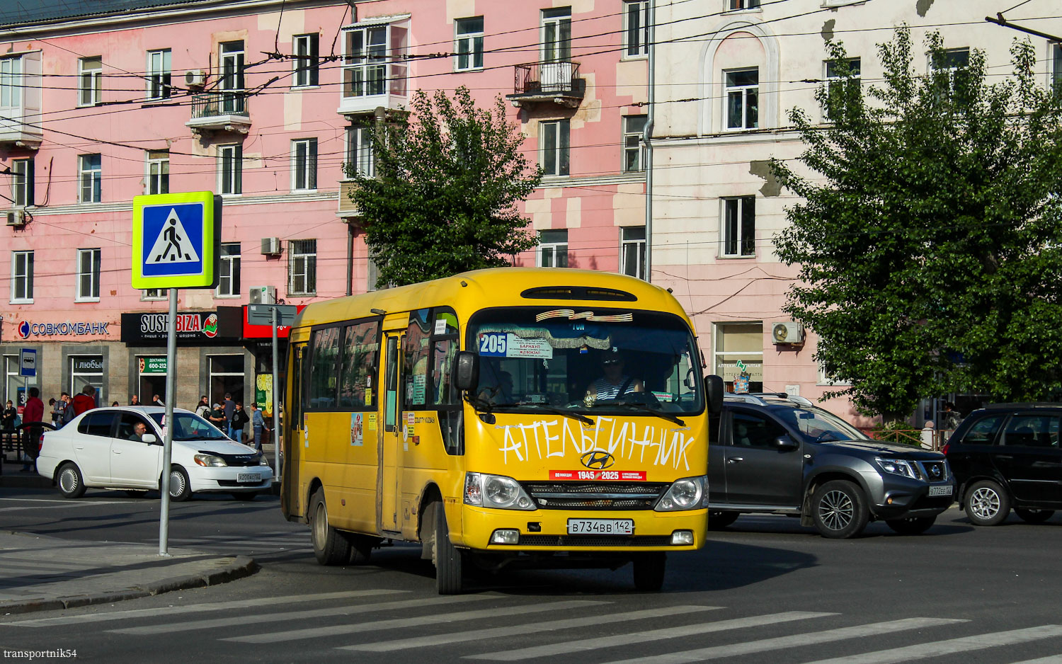 Алтайский край, Hyundai County Kuzbass № В 734 ВВ 142