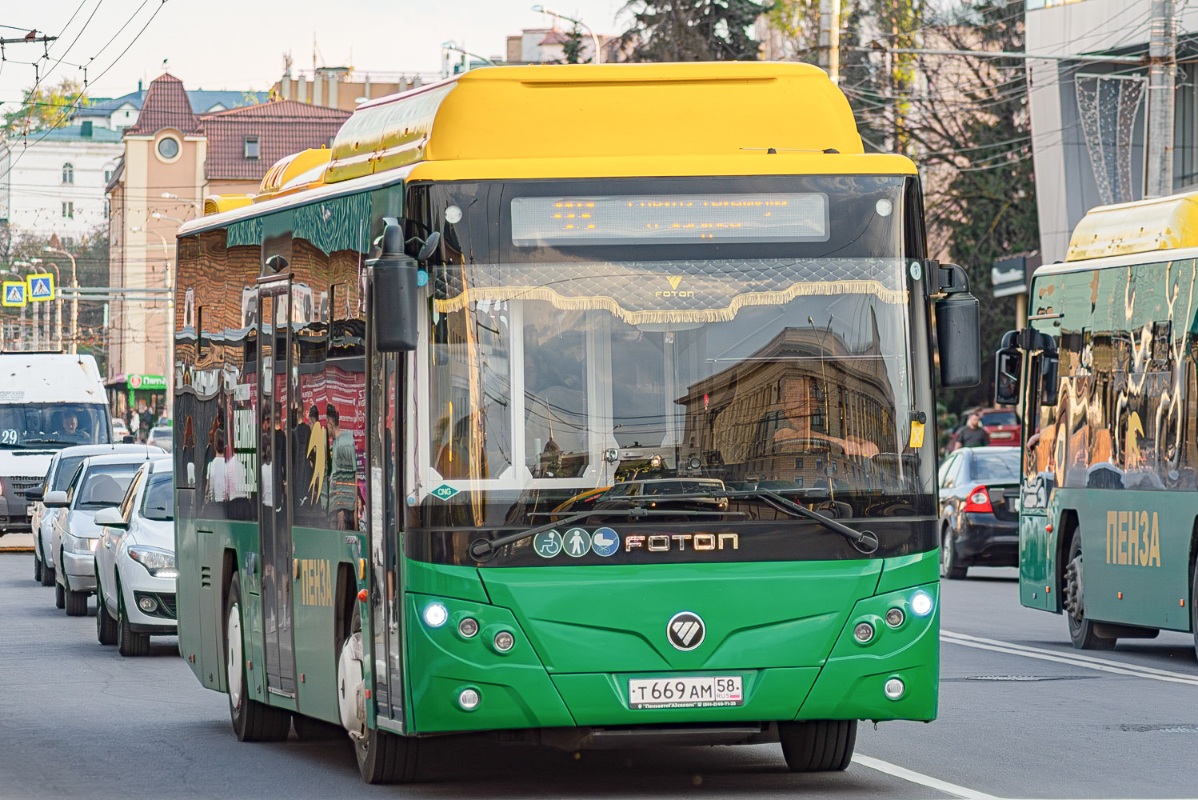 Пензенская область, Foton BJ6105C6MCD-1 № Т 669 АМ 58