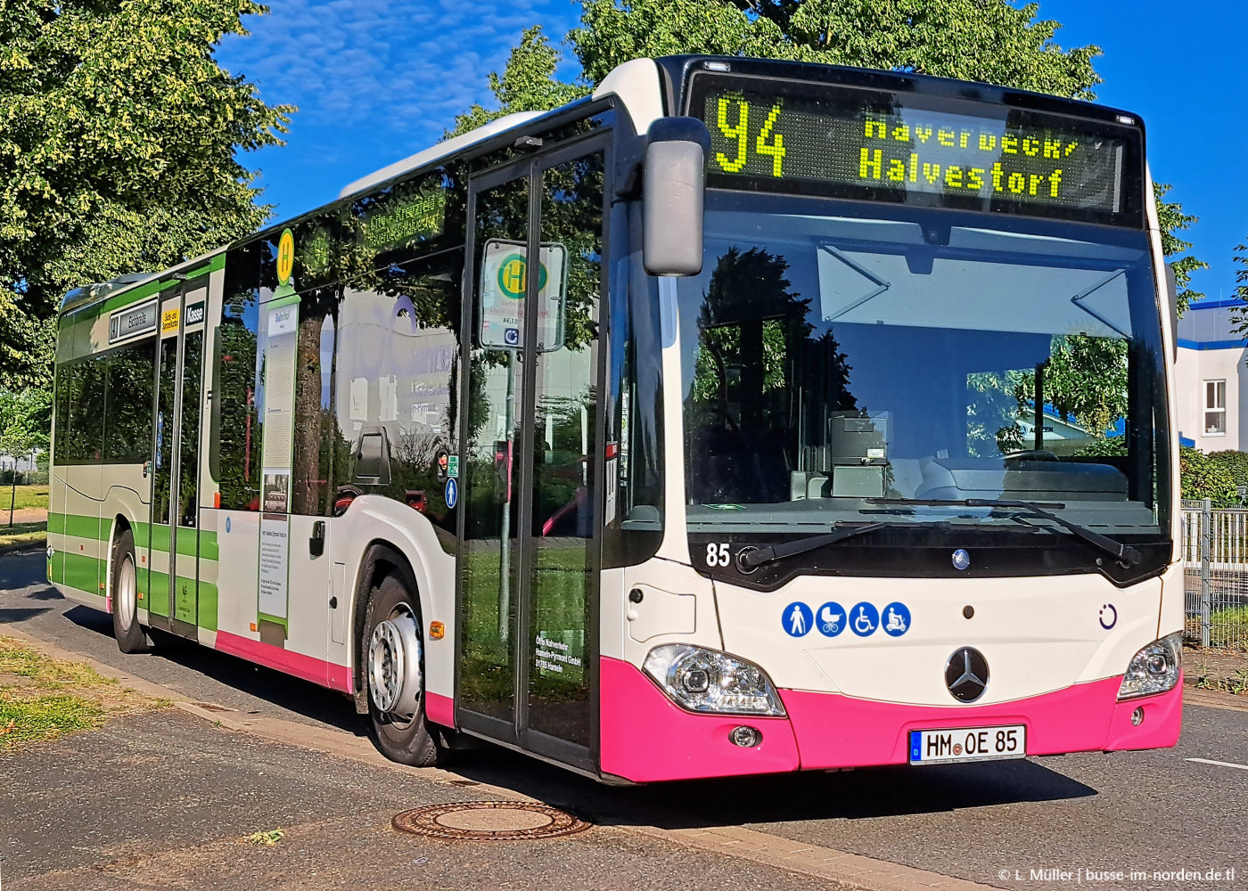 Нижняя Саксония, Mercedes-Benz Citaro C2 hybrid № 85