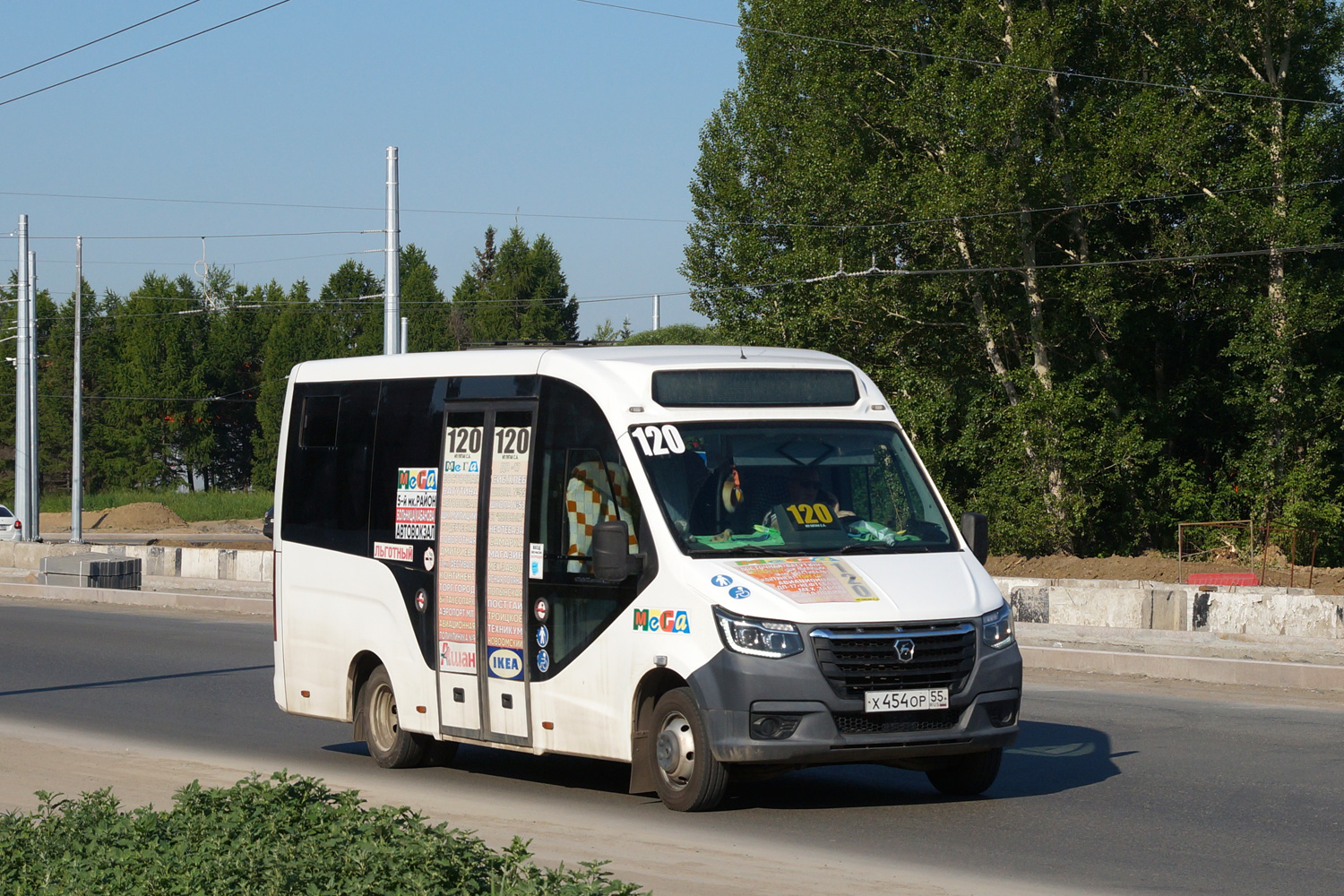 Омская область, ГАЗ-A68R52 City № Х 454 ОР 55