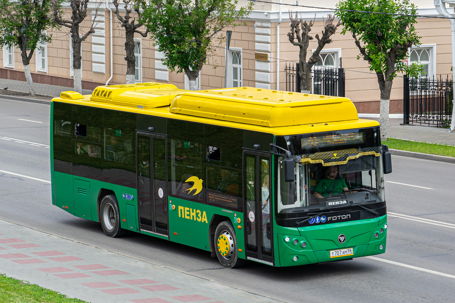 Пензенская область, Foton BJ6105C6MCD-1 № Т 707 АМ 58