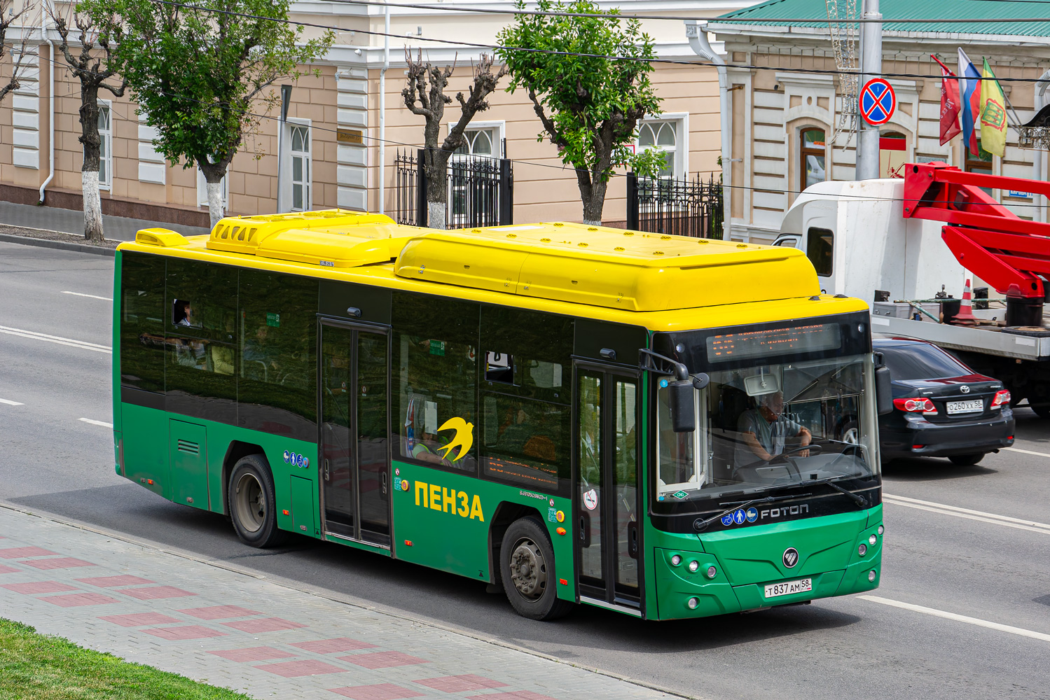 Пензенская область, Foton BJ6105C6MCD-1 № Т 837 АМ 58