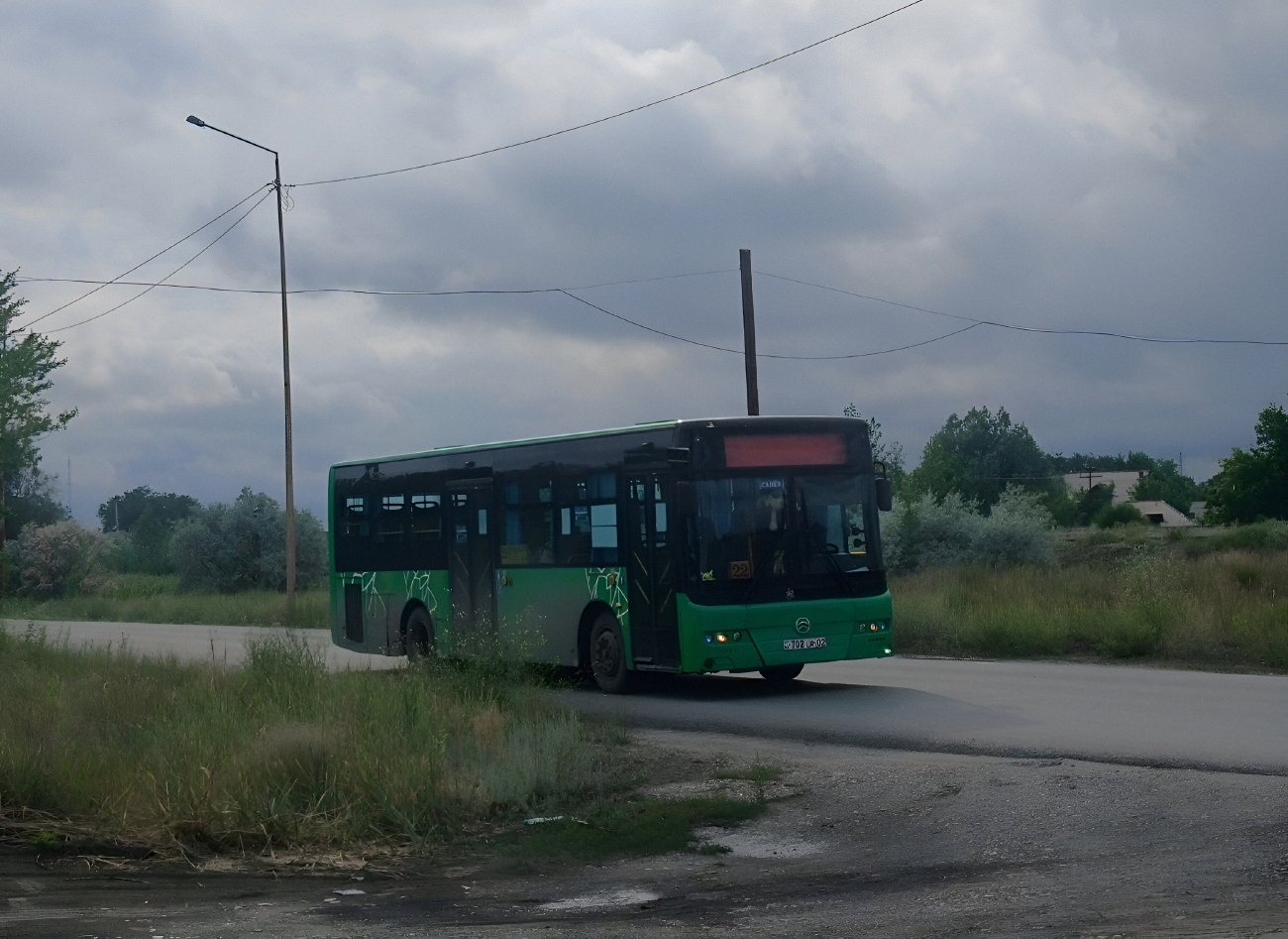 Абайская область, Golden Dragon XML6105CR (Hyundai Trans Auto) № 702 LR 02