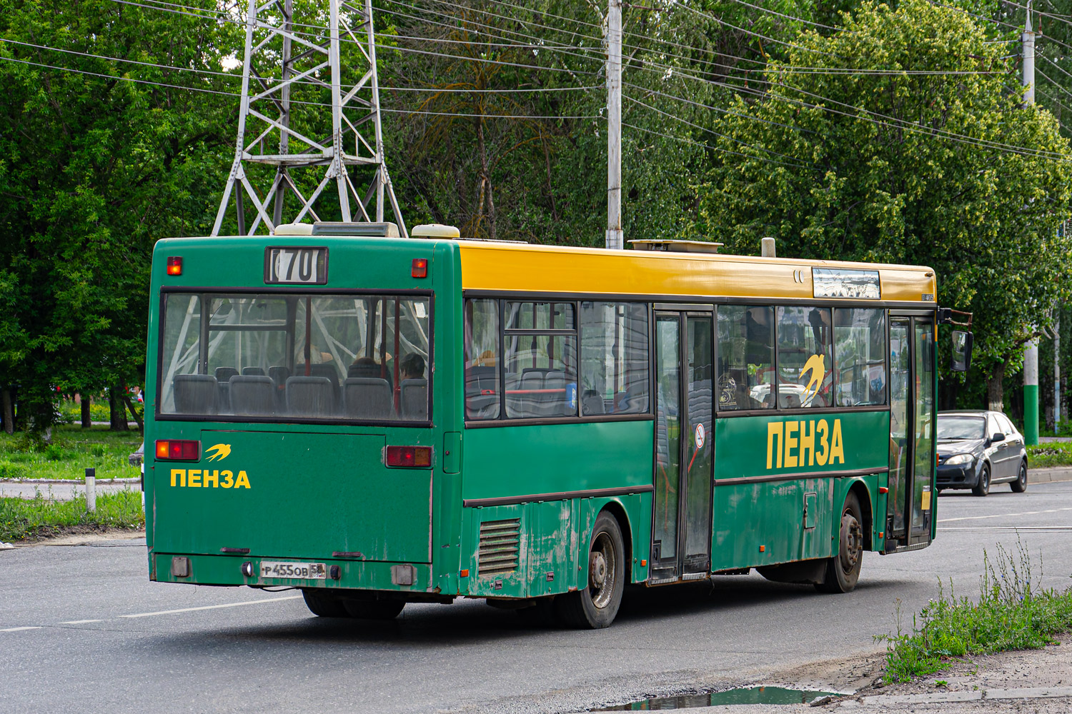 Пензенская область, Mercedes-Benz O405 № Р 455 ОВ 58