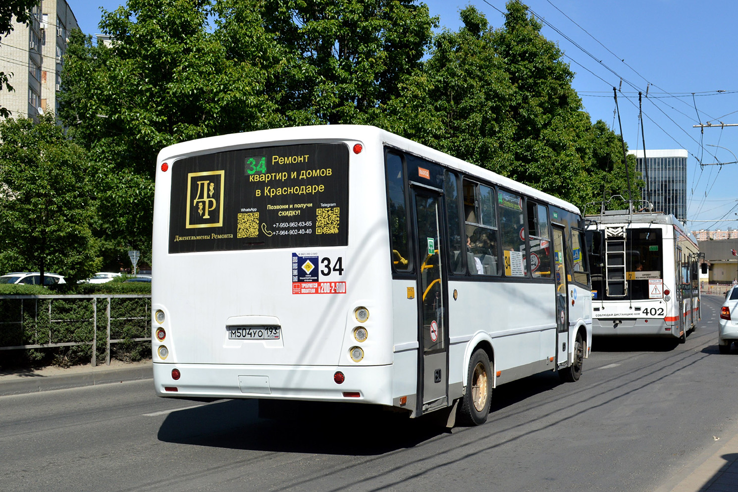 Краснодарский край, ПАЗ-320412-05 "Вектор" № М 504 УО 193