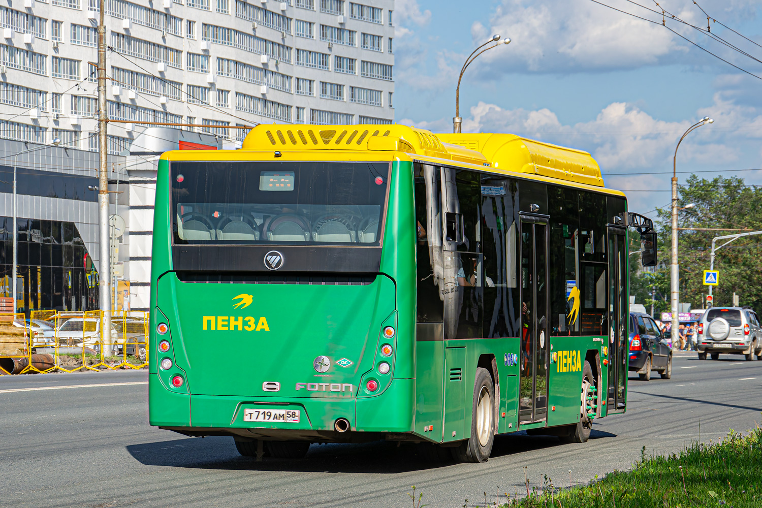 Пензенская область, Foton BJ6105C6MCD-1 № Т 719 АМ 58