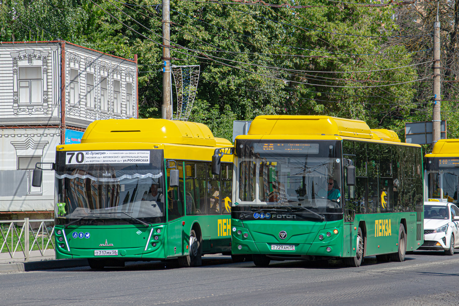 Пензенская область, Foton BJ6105C6MCD-1 № Т 729 АМ 58