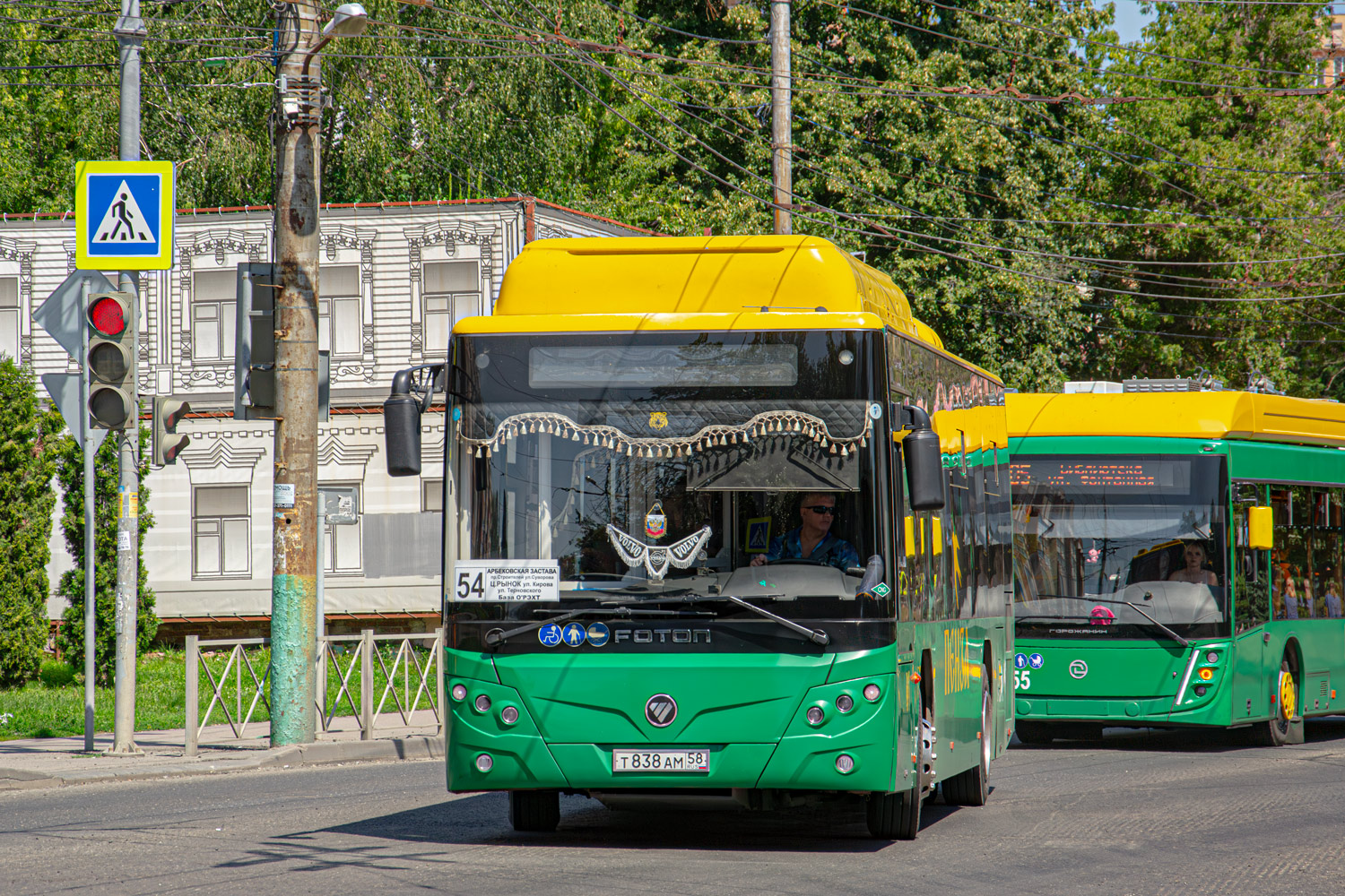 Пензенская область, Foton BJ6105C6MCD-1 № Т 838 АМ 58