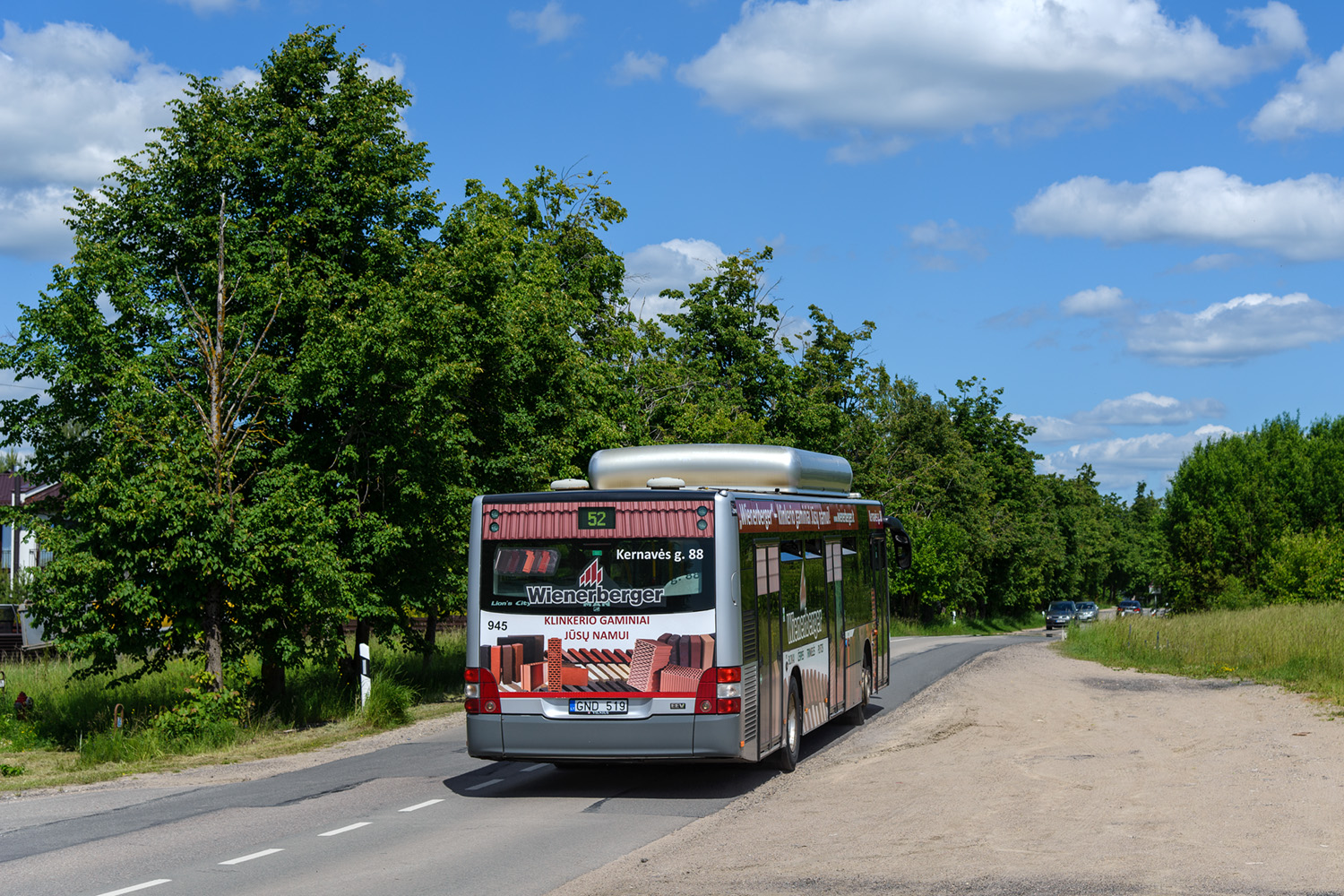 Литва, MAN A21 Lion's City NL273 CNG № 945