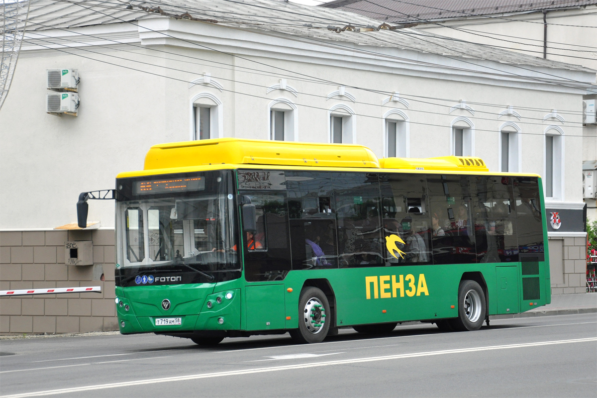 Пензенская область, Foton BJ6105C6MCD-1 № Т 719 АМ 58