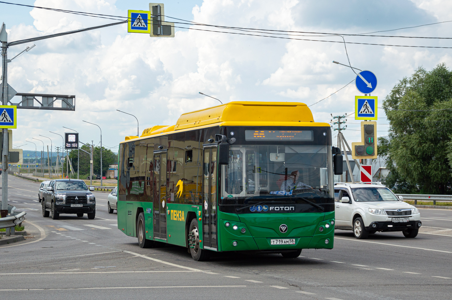 Пензенская область, Foton BJ6105C6MCD-1 № Т 719 АМ 58
