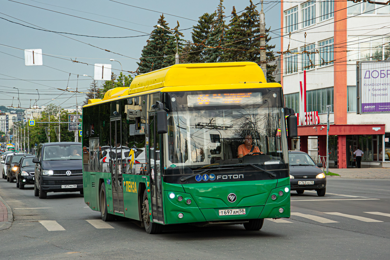 Пензенская область, Foton BJ6105C6MCD-1 № Т 697 АМ 58