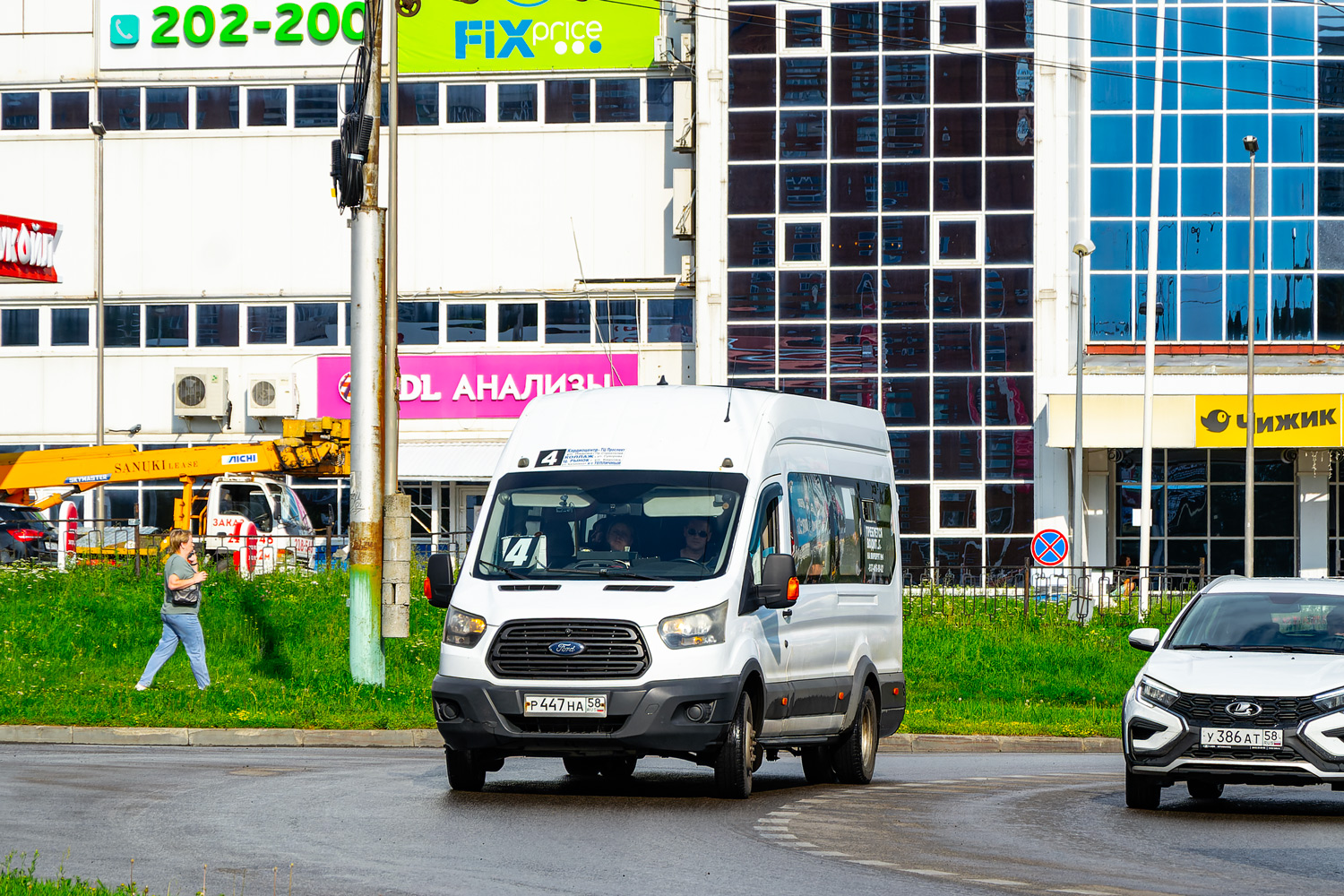 Пензенская область, Ford Transit FBD [RUS] (Z6F.ESG.) № Р 447 НА 58