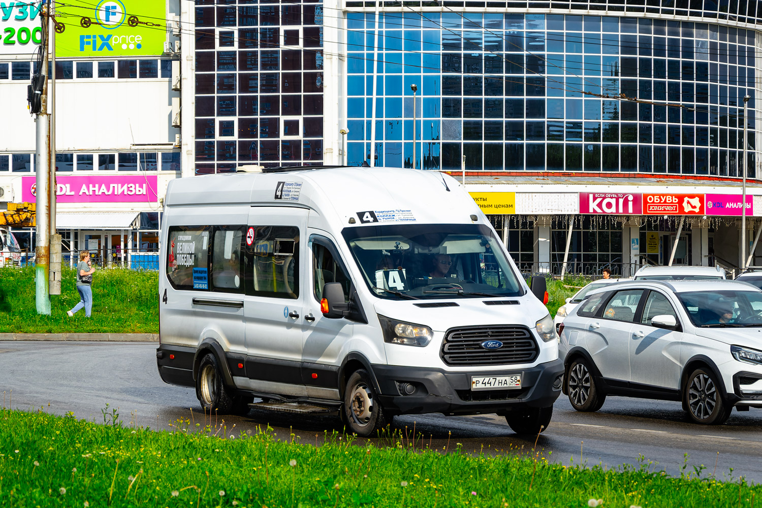 Пензенская область, Ford Transit FBD [RUS] (Z6F.ESG.) № Р 447 НА 58