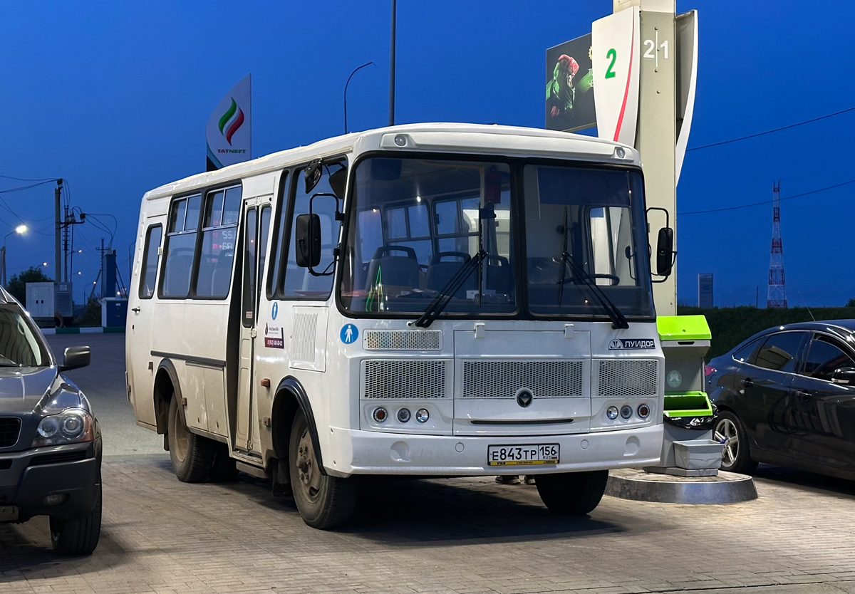 Оренбургская область, ПАЗ-320530-02 № Е 843 ТР 156