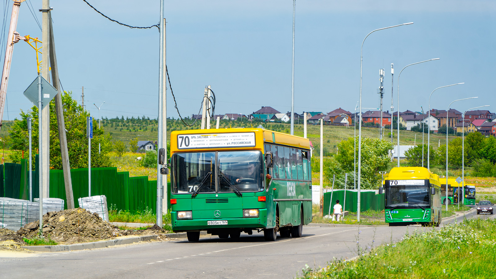 Пензенская область, Mercedes-Benz O405 № Е 805 КТ 164; Пензенская область, МАЗ-203.948 № Т 760 МХ 58