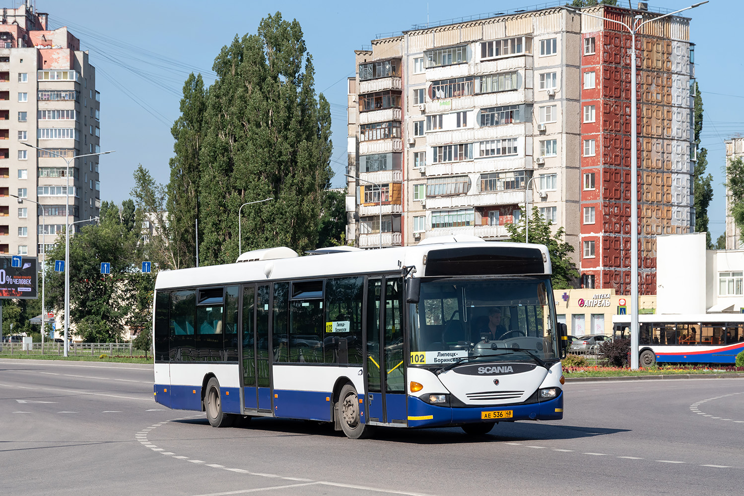 Липецкая область, Scania OmniLink I (Скания-Питер) № АЕ 536 48 Липецкая область, Scania OmniLink I (Скания-Питер) № АЕ 536 48