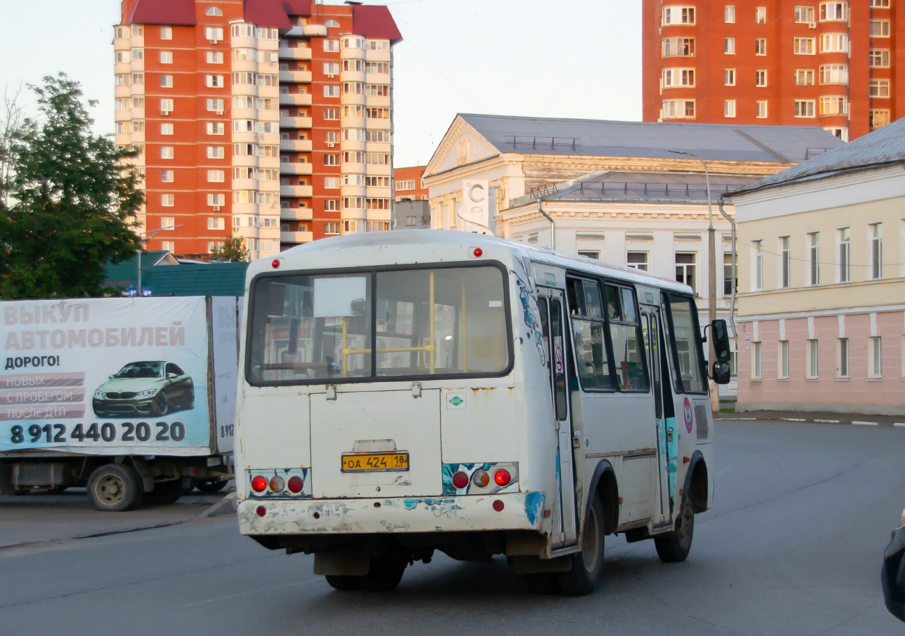 Удмуртия, ПАЗ-320540-12 № ОА 424 18