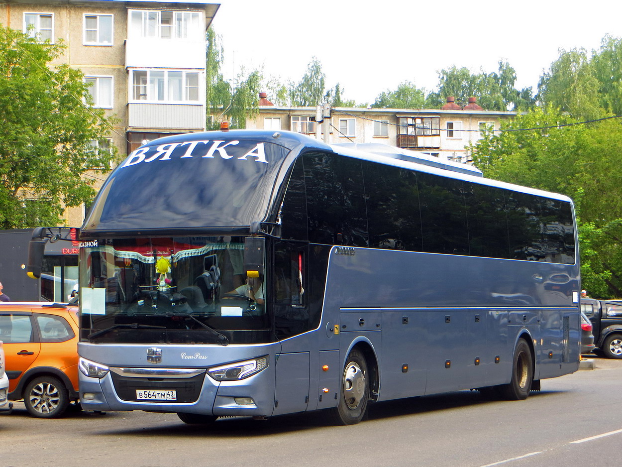 Кировская область, Zhong Tong LCK6127H ComPass № В 564 ТМ 43