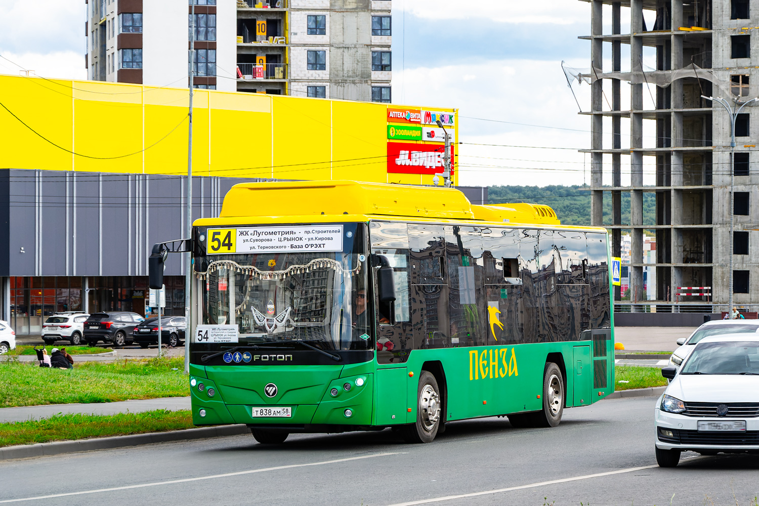 Пензенская область, Foton BJ6105C6MCD-1 № Т 838 АМ 58